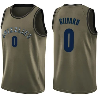 Youth Jacob Gilyard Memphis Grizzlies Green Swingman Salute to Service Jersey