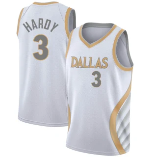 Youth Jaden Hardy Dallas Mavericks White Swingman 2020/21 Jersey - City Edition