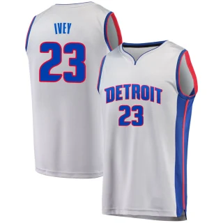 Youth Jaden Ivey Detroit Pistons Gray Fast Break Alternate Jersey - Statement Edition
