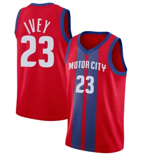 Youth Jaden Ivey Detroit Pistons Red Swingman 2019/20 Finished Jersey - City Edition
