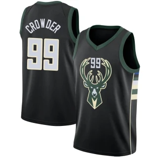 Youth Jae Crowder Milwaukee Bucks Black Swingman Jersey - Statement Edition