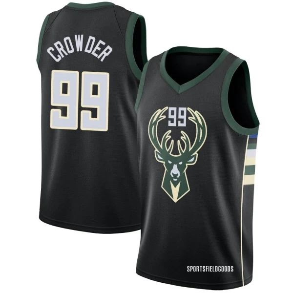 Youth Jae Crowder Milwaukee Bucks Black Swingman Jersey - Statement Edition