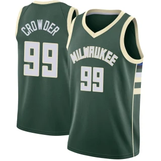 Youth Jae Crowder Milwaukee Bucks Green Swingman Jersey - Icon Edition