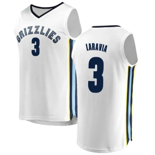 Youth Jake LaRavia Memphis Grizzlies White Fast Break Jersey - Association Edition