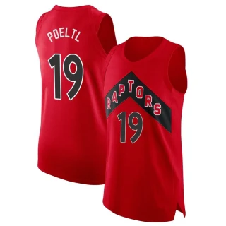 Youth Jakob Poeltl Toronto Raptors Red Authentic 2020/21 Jersey - Icon Edition