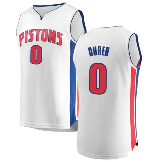 Youth Jalen Duren Detroit Pistons White Fast Break Jersey - Association Edition