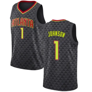 Youth Jalen Johnson Atlanta Hawks Black Swingman Jersey - Icon Edition
