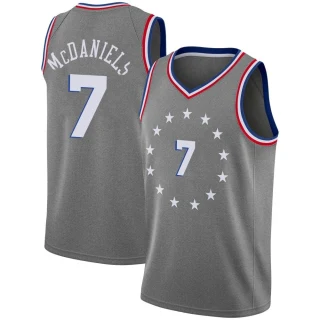 Youth Jalen McDaniels Philadelphia 76ers Gray Swingman 2018/19 Jersey - City Edition