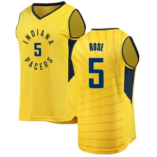Youth Jalen Rose Indiana Pacers Gold Fast Break Jersey - Statement Edition