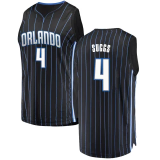 Youth Jalen Suggs Orlando Magic Black Fast Break Jersey - Statement Edition