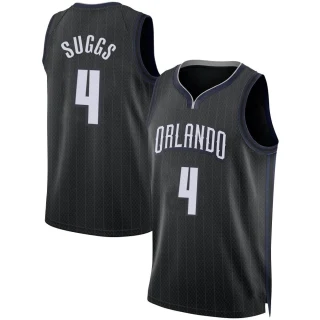 Youth Jalen Suggs Orlando Magic Black Swingman 2022/23 City Edition Jersey