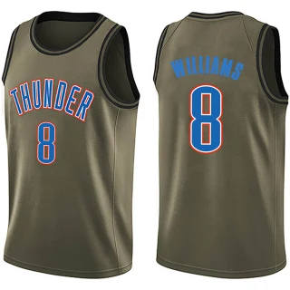 Youth Jalen Williams Oklahoma City Thunder Green Swingman Salute to Service Jersey