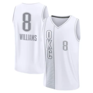 Youth Jalen Williams Oklahoma City Thunder White Fast Break 2021/22 Replica City Edition Jersey