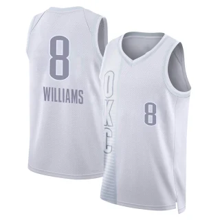 Youth Jalen Williams Oklahoma City Thunder White Swingman 2021/22 City Edition Jersey