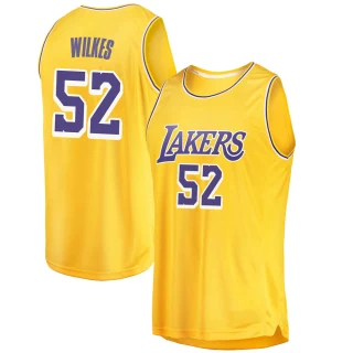 Youth Jamaal Wilkes Los Angeles Lakers Gold Swingman 2018/19 Jersey - Icon Edition
