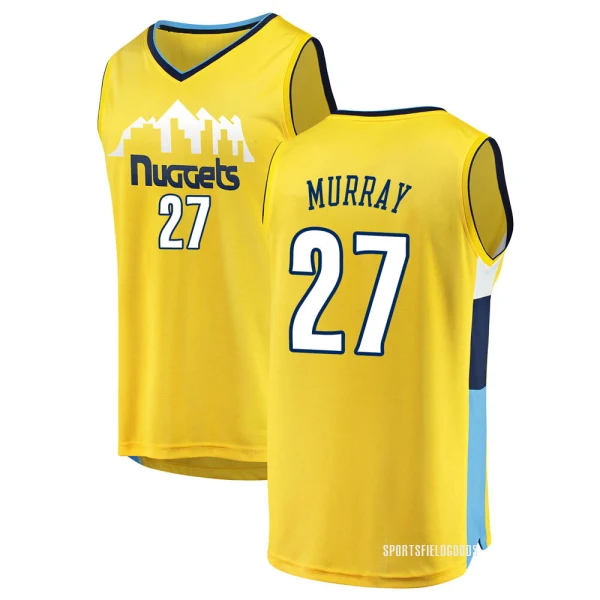 Youth Jamal Murray Denver Nuggets Yellow Fast Break Jersey - Statement Edition
