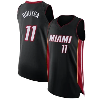 Youth Jamaree Bouyea Miami Heat Black Authentic Jersey - Icon Edition