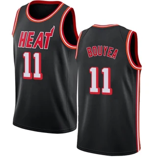 Youth Jamaree Bouyea Miami Heat Black Swingman Fashion Hardwood Classics Jersey