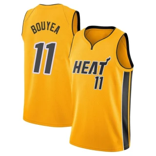 Youth Jamaree Bouyea Miami Heat Gold Swingman 2020/21 Jersey - Earned Edition