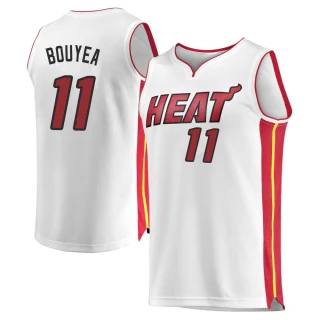 Youth Jamaree Bouyea Miami Heat White Fast Break Jersey - Association Edition