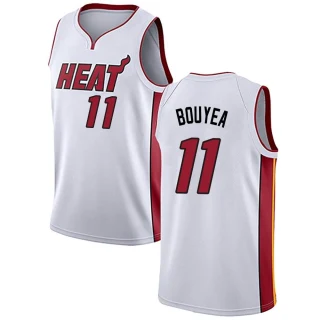 Youth Jamaree Bouyea Miami Heat White Swingman Jersey - Association Edition