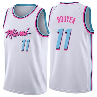 Youth Jamaree Bouyea Miami Heat White Swingman Jersey - City Edition