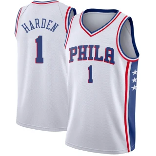 Youth James Harden Philadelphia 76ers White Swingman Jersey - Association Edition