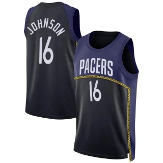 Youth James Johnson Indiana Pacers Blue Swingman 2022/23 City Edition Jersey