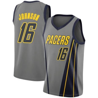 Youth James Johnson Indiana Pacers Gray Swingman 2018/19 Jersey - City Edition