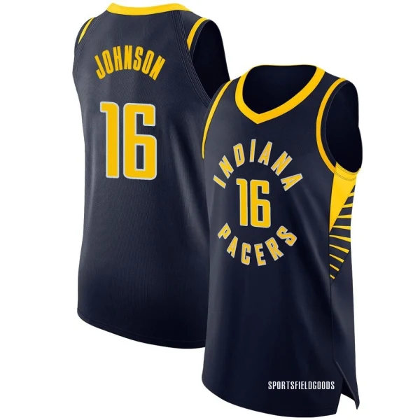 Youth James Johnson Indiana Pacers Navy Authentic Jersey - Icon Edition