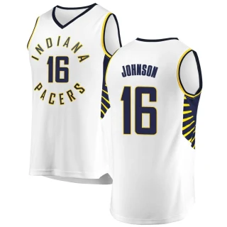Youth James Johnson Indiana Pacers White Fast Break Jersey - Association Edition