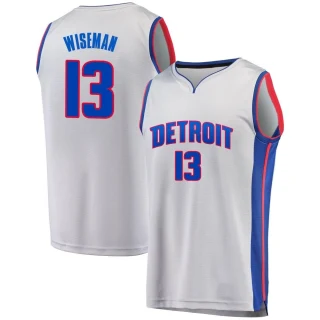Youth James Wiseman Detroit Pistons Gray Fast Break Alternate Jersey - Statement Edition