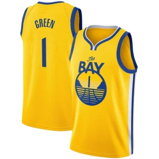 Youth JaMychal Green Golden State Warriors Gold Swingman Yellow 2019/20 Jersey - Statement Edition