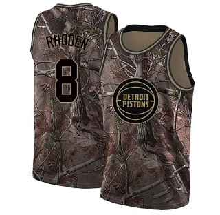 Youth Jared Rhoden Detroit Pistons Camo Swingman Realtree Collection Jersey
