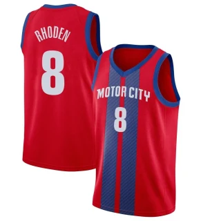 Youth Jared Rhoden Detroit Pistons Red Swingman 2019/20 Finished Jersey - City Edition