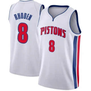 Youth Jared Rhoden Detroit Pistons White Swingman Jersey - Association Edition