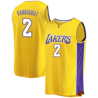 Youth Jarred Vanderbilt Los Angeles Lakers Gold Fast Break Jersey - Icon Edition