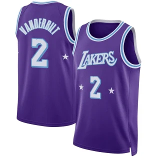 Youth Jarred Vanderbilt Los Angeles Lakers Purple Swingman 2021/22 City Edition Jersey