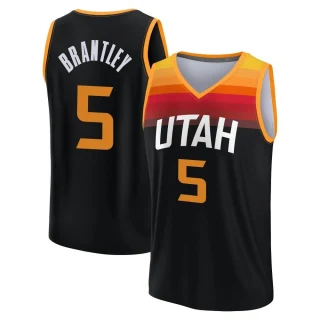 Youth Jarrell Brantley Utah Jazz Black Fast Break 2021/22 Replica City Edition Jersey