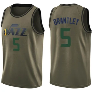 Youth Jarrell Brantley Utah Jazz Green Swingman Salute to Service Jersey