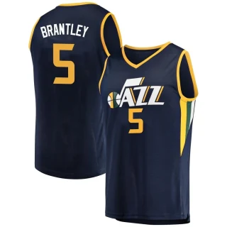 Youth Jarrell Brantley Utah Jazz Navy Fast Break Jersey - Icon Edition