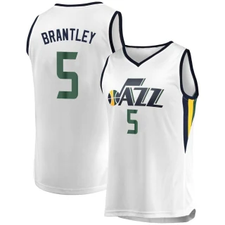 Youth Jarrell Brantley Utah Jazz White Fast Break Jersey - Association Edition