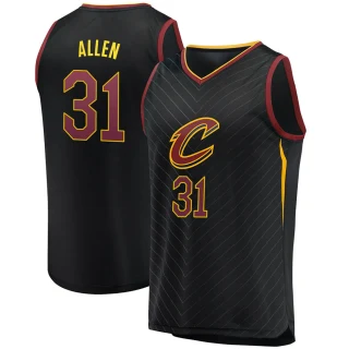 Youth Jarrett Allen Cleveland Cavaliers Black Fast Break Jersey - Statement Edition