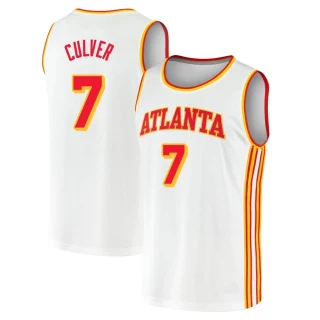 Youth Jarrett Culver Atlanta Hawks White Fast Break 2020/21 Jersey - Association Edition