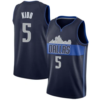 Youth Jason Kidd Dallas Mavericks Navy Swingman Jersey - Statement Edition