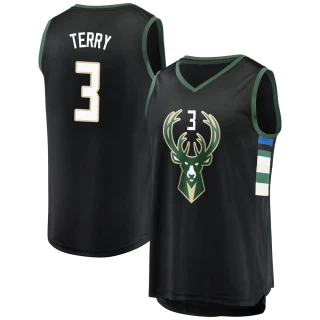 Youth Jason Terry Milwaukee Bucks Black Fast Break Jersey - Statement Edition