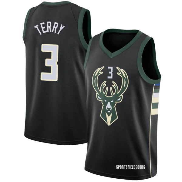 Youth Jason Terry Milwaukee Bucks Black Swingman Jersey - Statement Edition