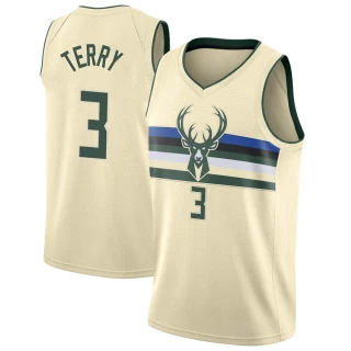Youth Jason Terry Milwaukee Bucks Cream Swingman Jersey - City Edition