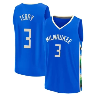 Youth Jason Terry Milwaukee Bucks Royal Fast Break 2022/23 City Edition Jersey
