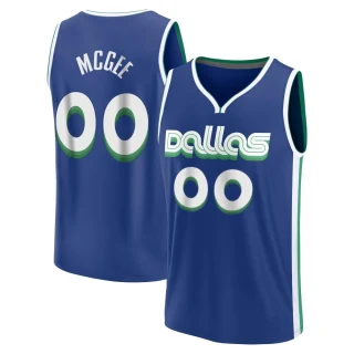 Youth JaVale McGee Dallas Mavericks Blue Fast Break 2022/23 City Edition Jersey